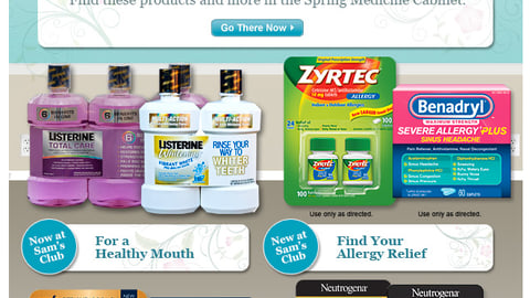 Sam's Club J&J 'Spring Back' Email